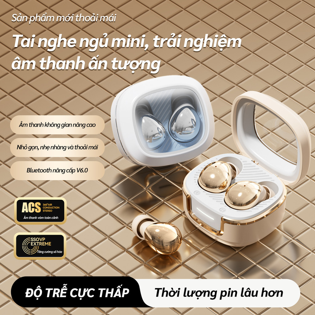 Tai nghe Bluetooth không dây là tai nghe khử tiếng ồn và chất lượng âm thanh di động nhỏ gọn Thích hợp cho IPhone và Android