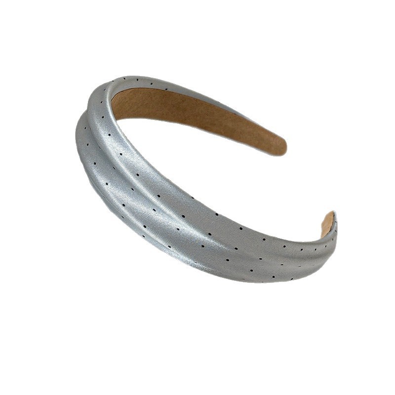 Băng đô nữ Satin Polka Dot Wide Hairbands Hàn Quốc