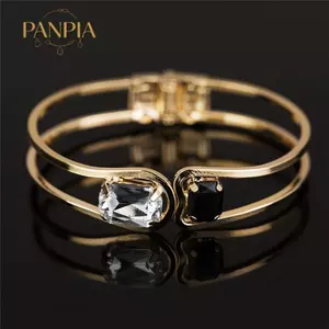 PNPIA- Vòng tay đính đá pha lê mạ vàng dành cho nữ Vòng đeo tay Trang sức