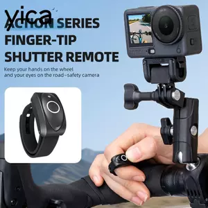 Điều khiển từ xa màn trập ngón tay YICA, Vòng điều khiển từ xa nhẹ Mini, Vòng sạc chống nước từ xa cho phụ kiện máy ảnh hành động DJI Osmo Action 6 / 5Pro / 4 / 3