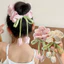 Mới Tulip Nơ Scrunchies Dành Cho Nữ Cô Gái Mềm Satin Co Giãn Dây Buộc Tóc Hoa Dễ Thương Phụ Kiện Tóc Cho Đuôi Ngựa Bun Mặc Hàng Ngày Đảng
