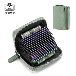 Rfid Da Thật Chính Hãng Đựng Thẻ Chống Trộm Swipe Thẻ Tín Dụng Đồng Xu Ví Đựng Thẻ Kinh Doanh Đựng Tiền Xu Ví Đựng Thẻ Organ 6.7