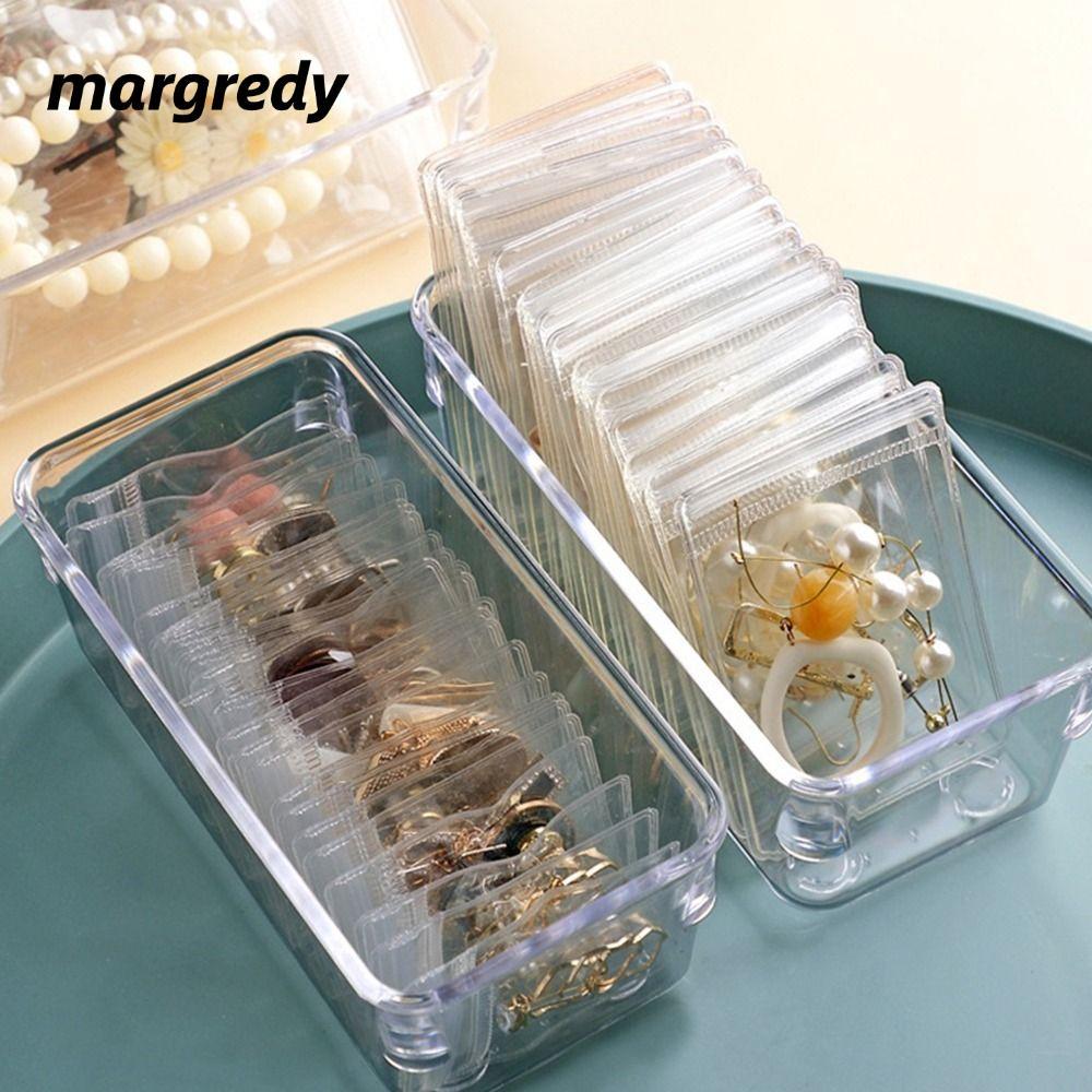 MARGREDY Túi khóa kéo PVC tự niêm phong, túi lưu trữ đa năng có thể đóng lại