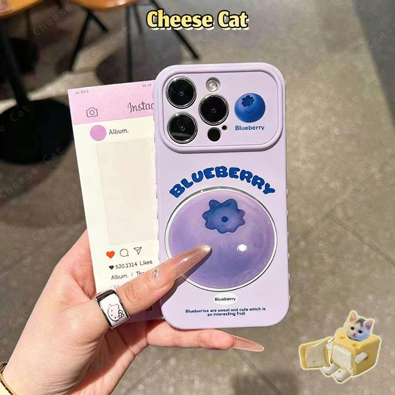 Thay đổi thành 17 Pro Max việt quất Ổi trái cam Ốp điện thoại hình quả lê cho iPhone 13 14 15 Plus 16 17 Pro Max