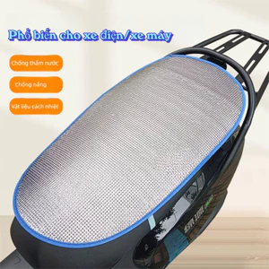 Đệm cách nhiệt Kem chống nắng xe máy Vỏ bọc màng nhôm dày Phong cách ca rô