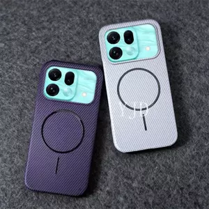 Ốp YJD Cho OPPO Find X9S X9 Pro Họa Tiết Sợi Carbon Không Biên Giới Thu Hút Từ Tính Vỏ Điện Thoại Chống Rơi