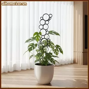 AIHOM 1 Cái Sắt Rèn Kim Loại Chân Đế Trellis Cho Cây Leo Núi Khung Hỗ Trợ Phong Cách Cho Chậu Hoa Sân Vườn Ban Công Văn Phòng,