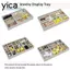 Hộp đựng nhẫn YICA, Khay đựng đồ trang sức nhung có thể xếp chồng lên nhau, Hộp trưng bày tinh tế Vòng cổ sắp xếp Hộp trưng bày trang sức