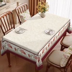 XYLBY14 Pháp Ánh Sáng Sang Trọng Cao Cấp Cảm Giác Mục Vụ Phong Cách Retro Khăn Trải Bàn Bàn Tròn Bàn Cà Phê Vải B & B Bầu Không Khí Khăn Trải Bàn Vải Nghệ Thuật