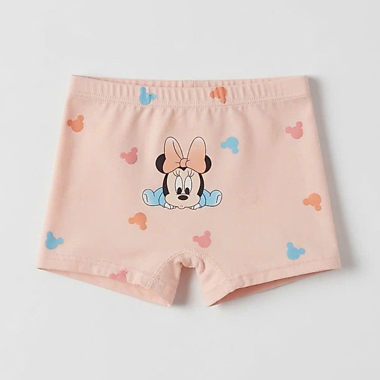 Quần Chip Minie bé gái cotton kháng khuẩn co giãn mềm mịn hoạt hình dễ thương