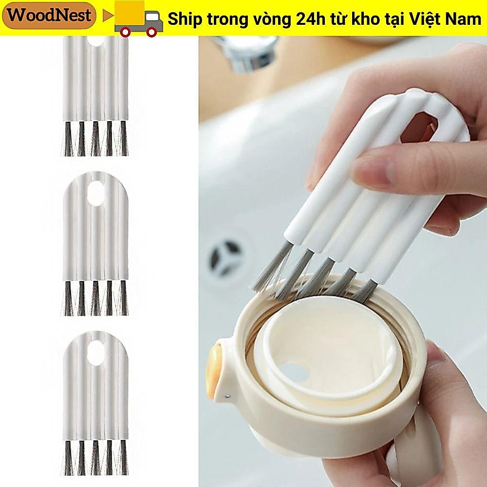Bàn chải nắp cốc WOODNEST, Bàn chải làm sạch đa chức năng gia đình, Dụng cụ nhà bếp Lược đệm không khí lông mềm