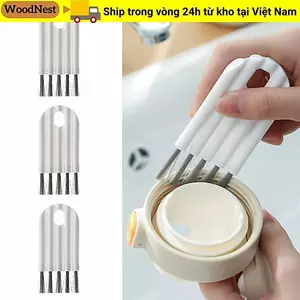 Bàn chải nắp cốc WOODNEST, Bàn chải làm sạch đa chức năng gia đình, Dụng cụ nhà bếp Lược đệm không khí lông mềm