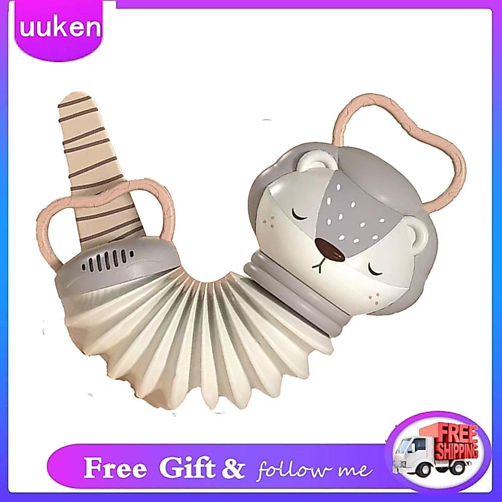Uukendh Âm nhạc Accordion 6 Hiệu ứng âm thanh Vui nhộn Lục lạc Giấy Hình dáng dễ thương Bé có thể uốn cong Giáo dục sớm cho chuyến đi gia đình tại nhà