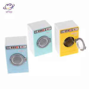 HFTOY 1: 12 Nhà Búp Bê Thu Nhỏ Máy Giặt Mini Mô Hình Đồ Nội Thất Phụ Kiện Đồ Chơi ~