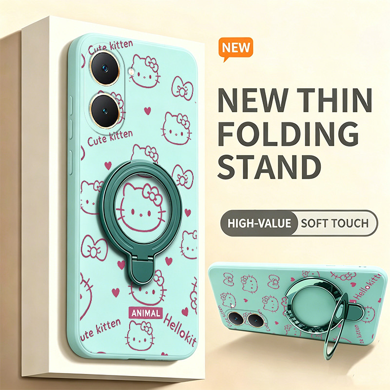 Ốp Lưng Cho redmi A7 Pro 4g POCO C85X X8 Pro max 5g Vỏ Điện Thoại Vỏ Mềm Silicon Chống Sốc Thiết Kế Mới Thẩm Mỹ Có Giá Đỡ Mèo Hồng Dễ Thương Cho Bé Gái Trong Suốt YTFUZJ1