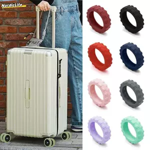 NORDICLIFE 8 Cái / bộ Vỏ Bảo Vệ Bánh Xe Vali, Bộ Phận Vali Trục Có Âm Thanh Im Lặng Du Lịch Hành Lý Bánh Xe, Silicone Giảm Bánh Xe Mang Hộp Bánh Xe