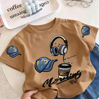 COD✅ Áo thun nữ vai thẳng thêu giả, In họa tiết cổ điển Mỹ, tay ngắn vai thẳng bằng cotton nguyên chất, eo thon. 5.191