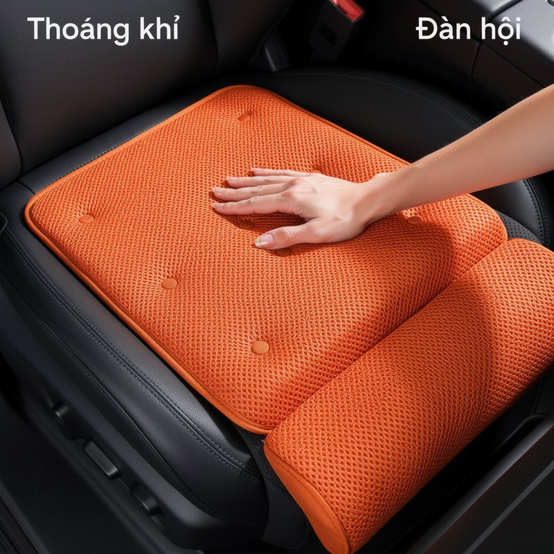 Dệm Gác Chân Sofa đệm Ngồi Da Thoáng Khí Chống Bẩn êm đàn Hồi Ghế Xe Hơi Ghế Văn Phòng