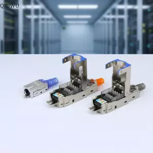 Đầu nối Ethernet hợp kim kẽm QIUWU 1Pc được bảo vệ Qui cài đặt Công cụ miễn phí cho mạng nâng cao.
