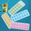 14 Ngăn Vuông Đáy Mềm Silicon Khay Đá Khuôn Hộp Đá Tự Chế Kem Viên Popsicles Có Nắp