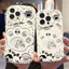 Ốp lưng tương thích cho iPhone 17 Air 16 15 14 13 12 11 Pro X XR XS Max SE 2020 6 7 8 Plus Kem gợn sóng viền cong Motif Cat Paw NYK351