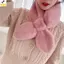 < YEI > Khăn quàng cổ lông thỏ giả dành cho nữ Giữ ấm lông thú thiện Sjaal đầy màu sắc Khăn quàng cổ mùa thu đông Lông thú giả sang trọng Mới
