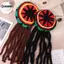 KUZHEN Reggae Mũ Có Dreadlosfortable Braid Hat Tóc Giả Phong Cách Dân Tộc Reggae Beret Len Đan Mũ Trang Phục HOT