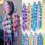 THEGIRL8B Lantern Bubble Twist Braid, Tóc thắt nút đèn lồng dài nhiều màu sắc, Dây buộc tóc Dreadlock tự nhiên Nhanh chóng Quấn tóc Gradient Sử dụng hàng ngày
