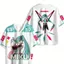 2026 Thời Trang Ảo Thần Tượng Hatsune Miku Thiết Kế Đồ Họa Áo Thun Cổ Chữ V Hip Hop Street