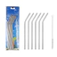 Ống hút thép không gỉ 304 Ống thẳng Khuỷu tay Đồ uống lạnh Ngoài trời Di động Sáu miếng 9PN0