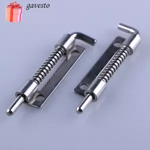 Bu lông khóa cửa có tải lò xo GAVESTO, Chốt cửa chống trộm, Khóa móc khóa bằng thép không gỉ di động Khóa an toàn Cổng phần cứng gia đình