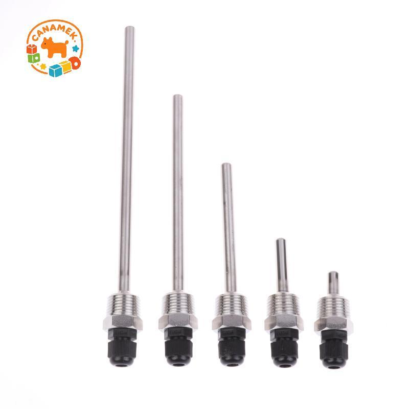 CANAMEK 30-200mm Ống Thermowells Bảo Vệ Thép Không Gỉ 304 1 / 2 BSP G Chủ Đề OD8mm Ngâm Tay Nhà Thơ Cho Cảm Biến Nhiệt Độ CSF