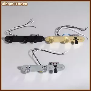 AIHOM 1 Tấm Sắt Prewired Đàn Guitar Dây 3 Chiều Công Tắc Tải Núm Dây Tuyến Tính Lắp Ráp Để Nâng Cấp Âm Thanh Chuyên Nghiệp,