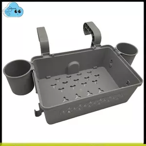 Giá đỡ đồ uống hai mặt bên bể bơi Giỏ đựng đồ dung tích lớn dành cho người bơi- Dụng cụ sắp xếp phụ kiện bể bơi treo