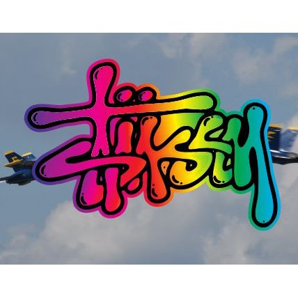 Tem Dán Xe Máy STUSSY, Honda. Decal Trang Trí Xe, Sticker Dán Các Vị Trí Trên Xe, Decal Cao Cấp Chống Nước