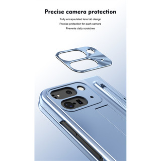 Ốp Lưng Cho Google Pixel 10 9 Pro Gấp Tích Hợp Đứng Bút Khe Cắm Stylus Ống Kính Bản Lề Bảo Vệ Chống Sốc Kính Cường Lực