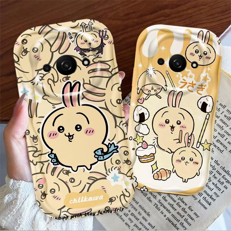 Thích hợp cho Redmi A3 / POCO C61 4G 3D Girls TPU mềm Phim hoạt hình Chii Kawa Usagi Vỏ điện thoại chống sốc