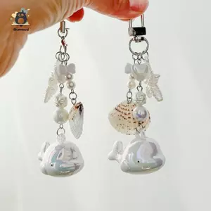 1 Chiếc Cá Voi Đại Dương Móc Khóa Sao Biển Vỏ Charm Mặt Dây Chuyền Móc Khóa Trang Sức Cho Bé Gái Nữ Túi Quà Tặng Trang Trí Mới
