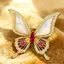 PNPIA- Thời Trang Ánh Sáng Sang Trọng Động Vật Bướm Thổ Cẩm Dành Cho Nữ Quần Áo Áo Phụ Kiện Áo Quà Tặng