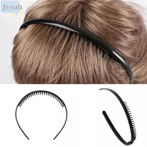 JVSUB 1 / 2 Chiếc Băng Đô Quấn Tóc Thể Thao Thời Trang Nhựa Đen Răng