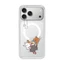 Ốp điện thoại cứng hình mèo hoạt hình từ tính cho iPhone 17 Pro 16 Pro Max 15 14 Vỏ bảo vệ mờ mờ trong suốt