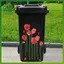 SWEET Hoa Thùng Rác Có Thể Stiers Daisy Lily Bánh Xe Rác Có Thể Stier Tự Dính PVC Đề Can Chống Thấm Nước Trang Trí Stier Trang Trí Tường n