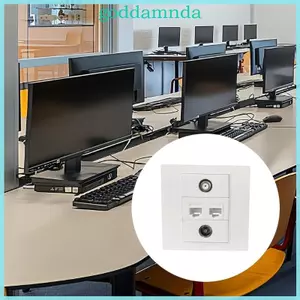 Chất Lượng GODD Truyền Hình Đa Phương Tiện RJ45 F Kết Nối Tấm Tường Dễ Dàng Không Hàn Phích Cắm Trực Tiếp Lắp Đặt Mạng Ổ Cắm Mặt