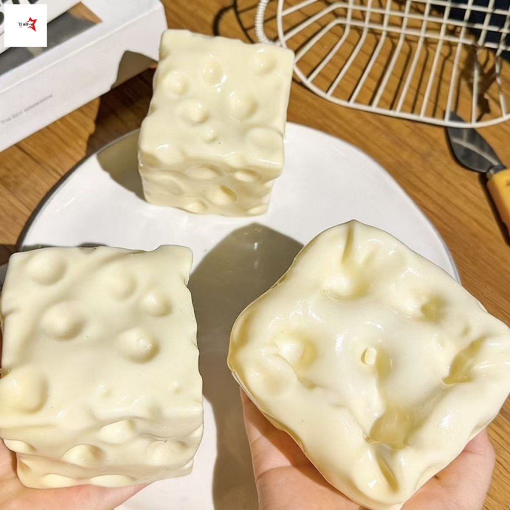 Đồ chơi giải nén phục hồi chậm bằng nhựa phô mai để giảm căng thẳng