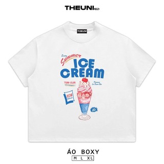 {HOẢ TỐC} Áo Thun Trắng Boxy Mùa Hè Trái Cây Nhiệt Đới 3 100% Cotton 250gsm Năng Động Trẻ Trung [BST HÈ 2025]