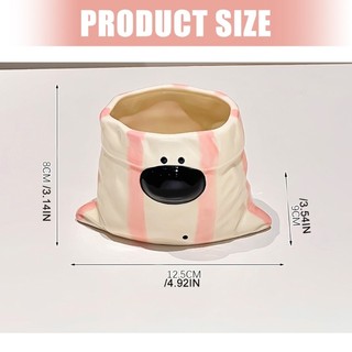 JOY Capricious Dog Shape Gốm Cốc Kích Thước Hoàn Hảo Cho Sáng Hoặc Chiều