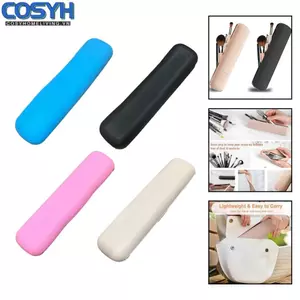 <cosyh>Makeup Brush Holder 20*4.8*2cm Holder Portable Silicone Travel Makeup Brush