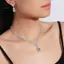 1 Bộ Bông Tai Nelace Cô Dâu Hình Giọt Nước Kim Cương Giả Trang Sức Phong Cách Lấp Lánh Bộ Trang Sức Cho Quà Tặng Tiệc Cưới [Mina]