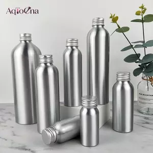 AqToCna 30ml-250ml Chai Nhôm Bạc Có Nắp Vít Nước Hoa Mỹ Phẩm Mực Nước Du Lịch Có Thể Đổ Lại Chai AqToCna