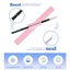 60D80DDIY Bộ Lông Mi Giả D Curl Cụm Đơn Voluminous Phần Mi Để Sử Dụng Chuyên Nghiệp Màu Đen